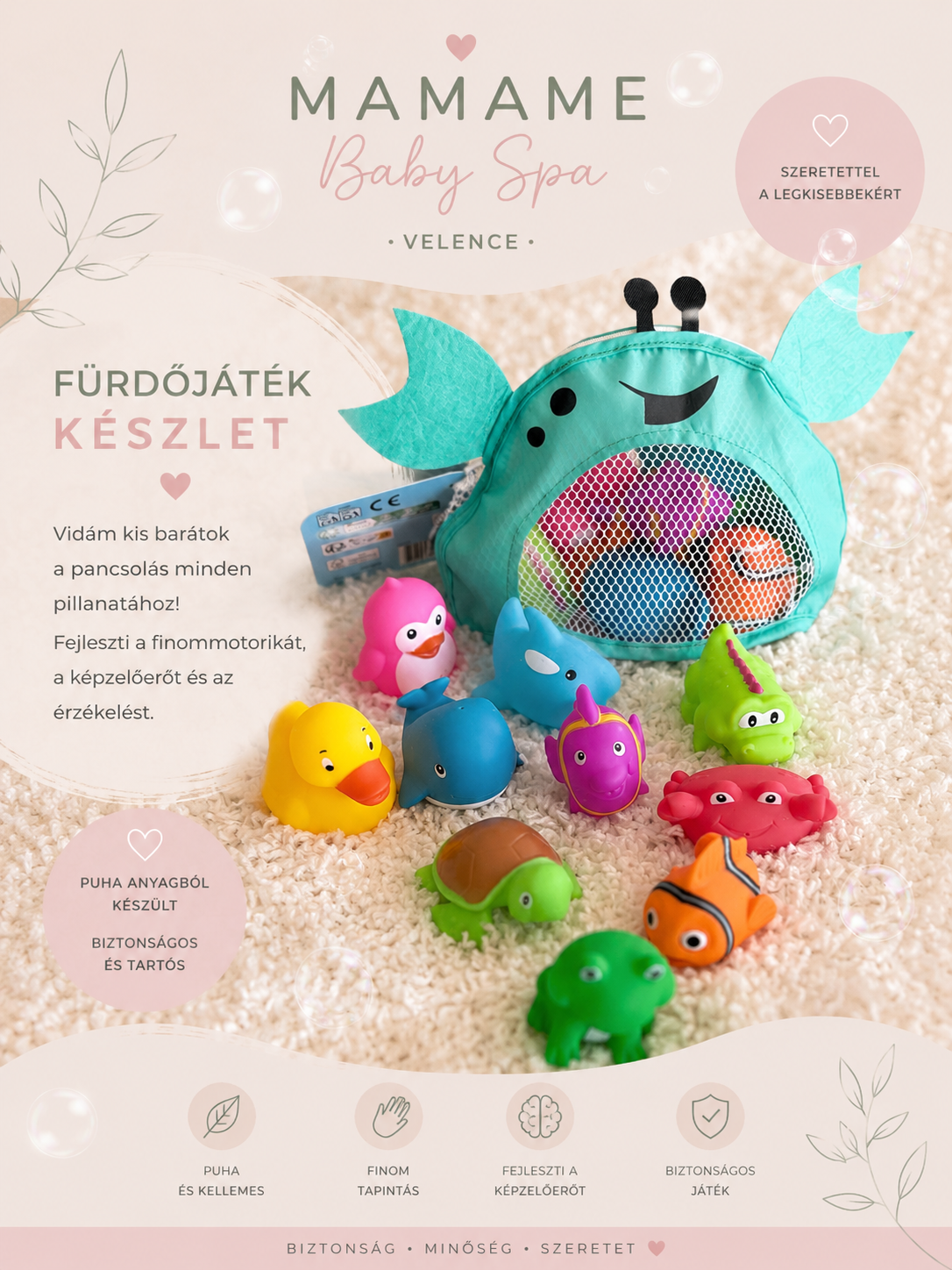 Fürdőjáték készlet